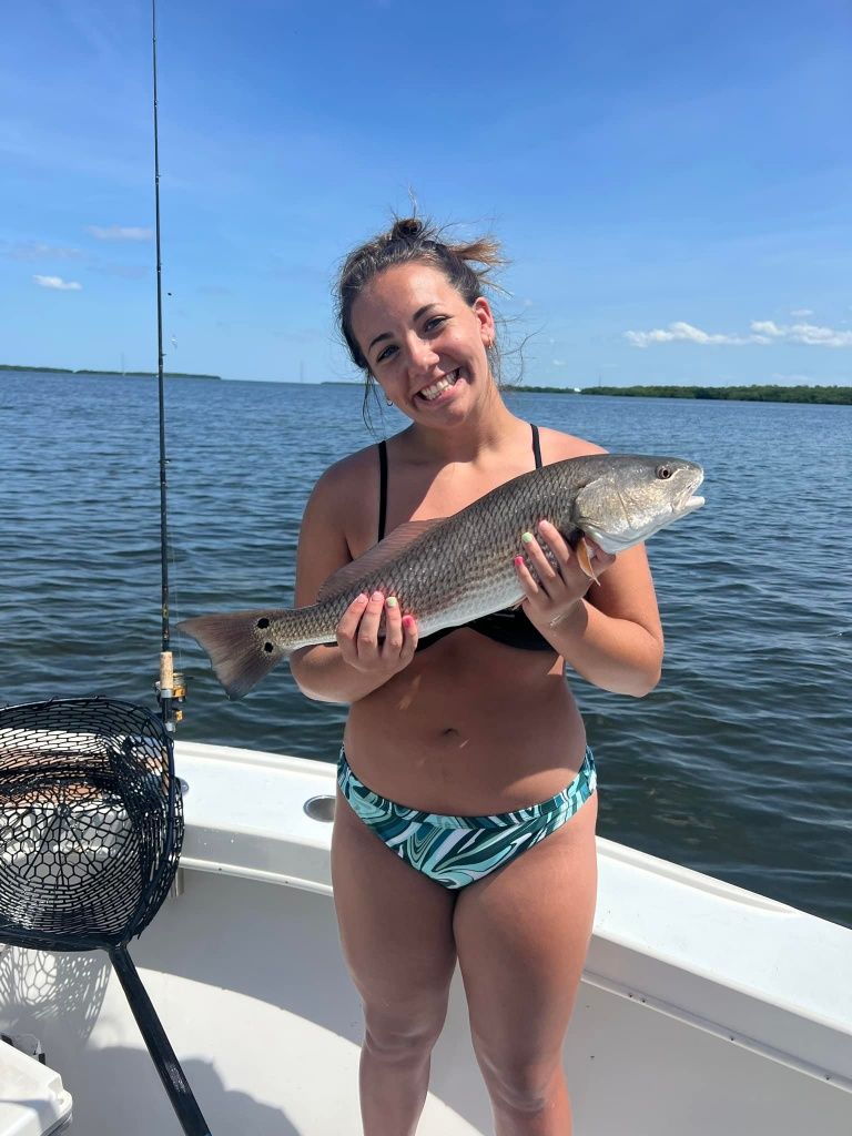 Redfish caught while fishing