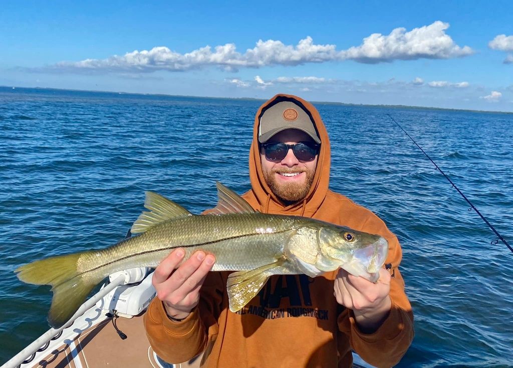 Snook fish caught while fishing