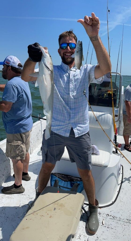 2 anglers fishing in unknown location