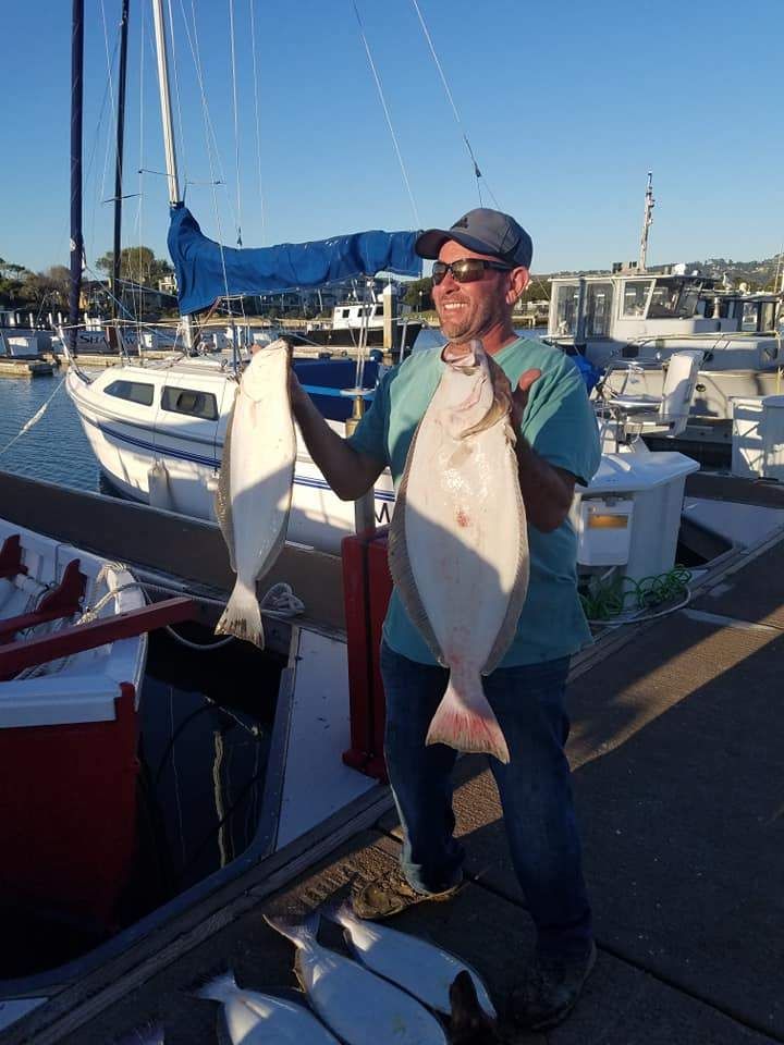 Two fish caught while fishing