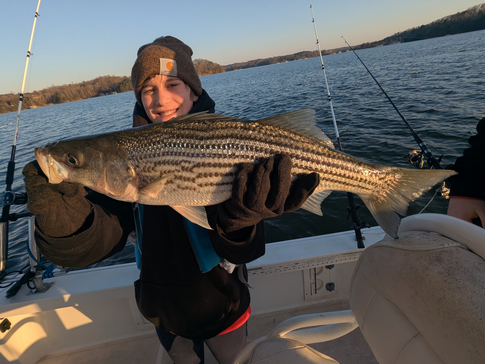 Enjoying a peaceful day of fishing on the lake.