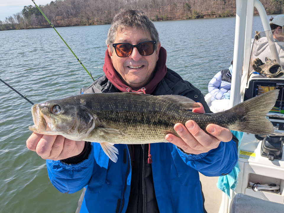 Nice catch on the lake!