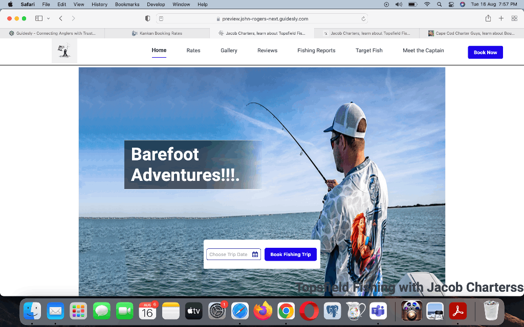 Fishing in an unknown location