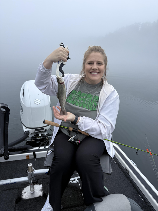 A thrilling day on the water with a rainbow trout caught on an array of techniques!