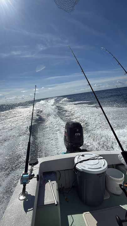 Perfect day for deep sea jigging and trolling with multiple techniques ready to go!