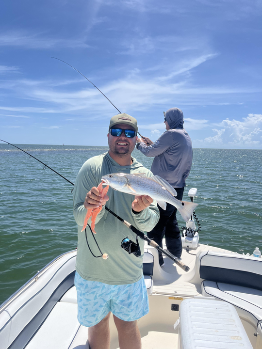 Reeling in a Redfish: Crystal River's finest on light tackle!