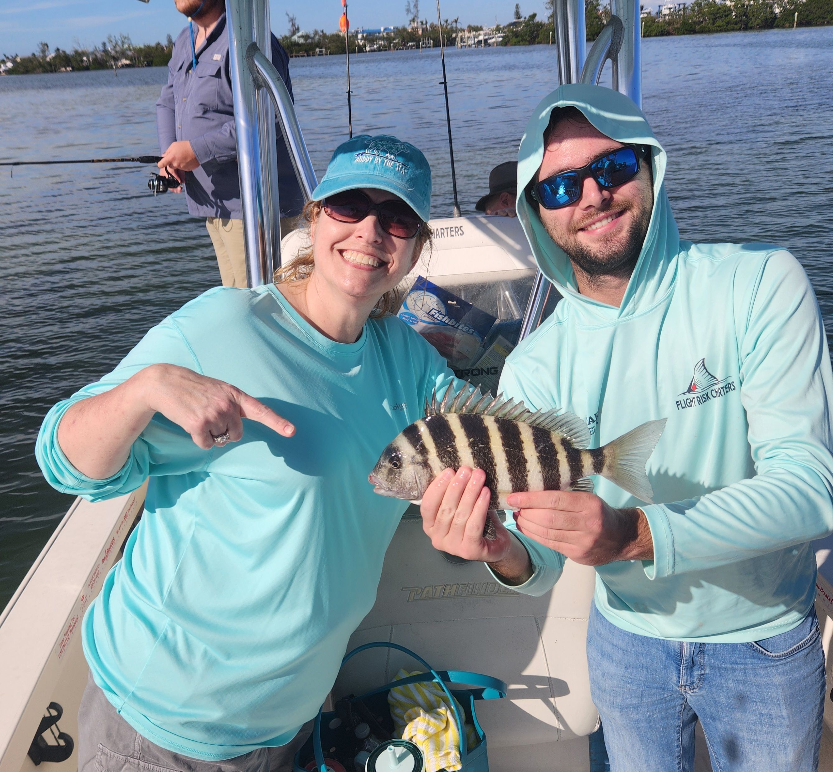 Sheepshead fish caught in unknown location while fishing