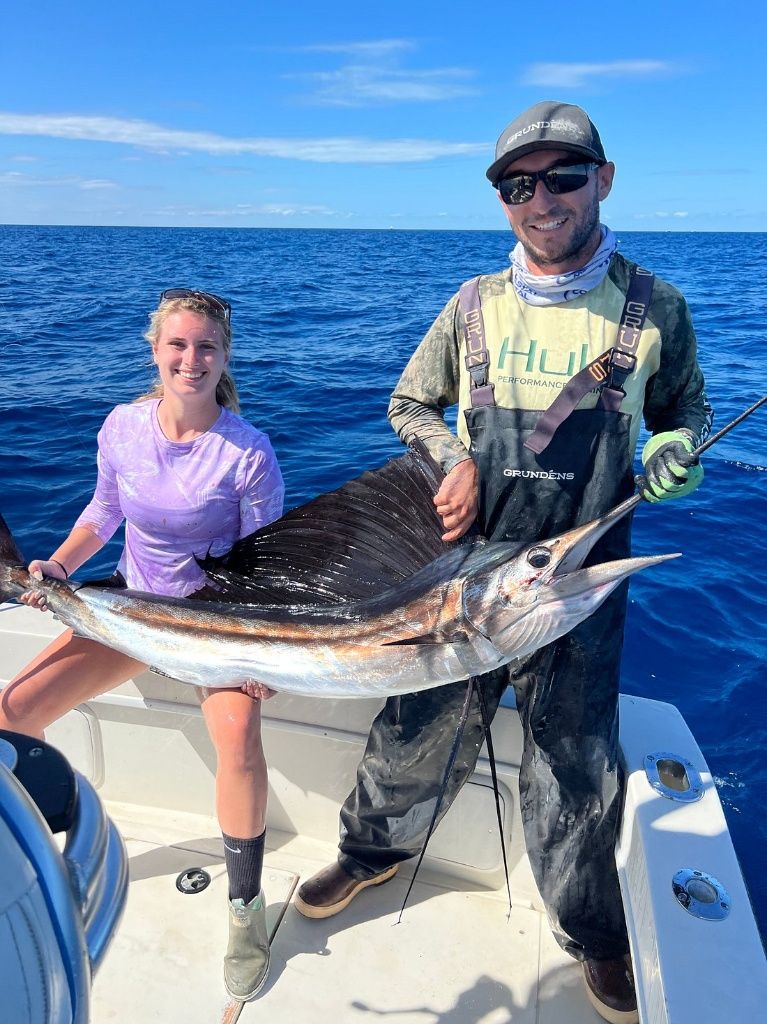Magnificent Atlantic Sailfish caught on fishing trip