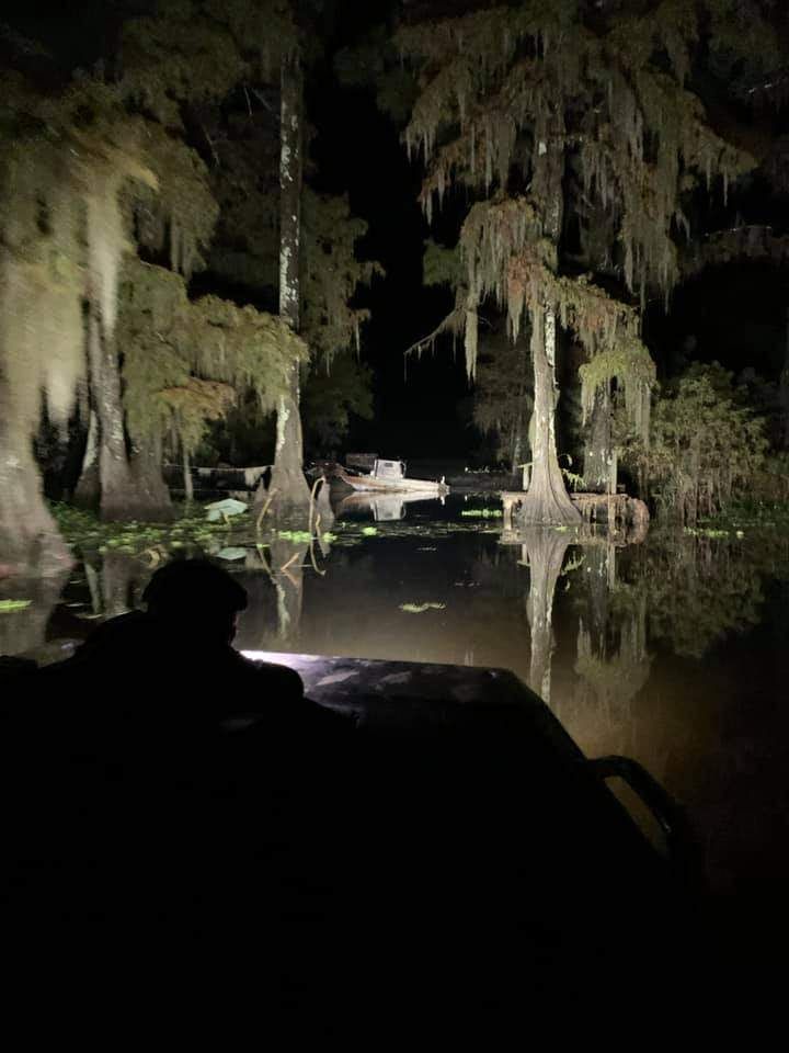 Fishing at an unknown location