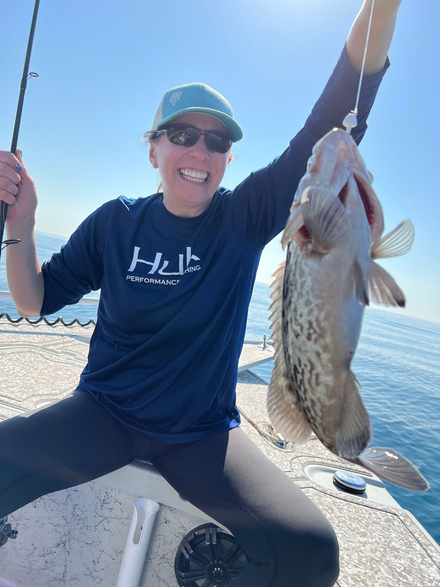 Gag grouper caught fishing at unknown location