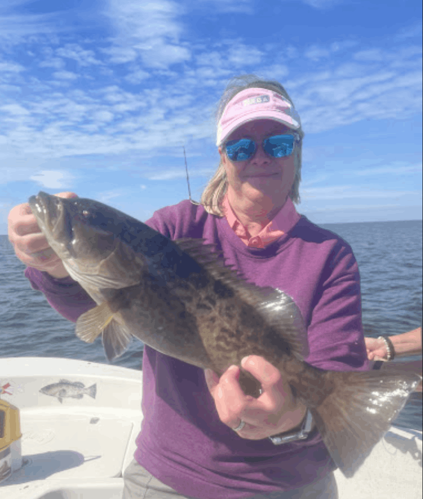 Successful fishing trip with a 23-inch catch