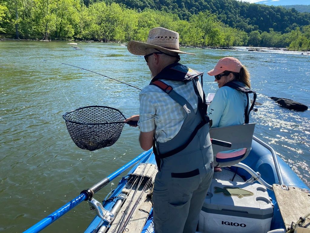 Fisherman with a 20-inch catch