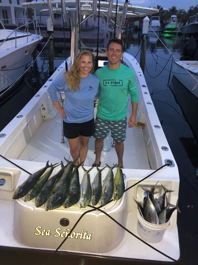 Two anglers caught two fish in an unknown location while fishing.