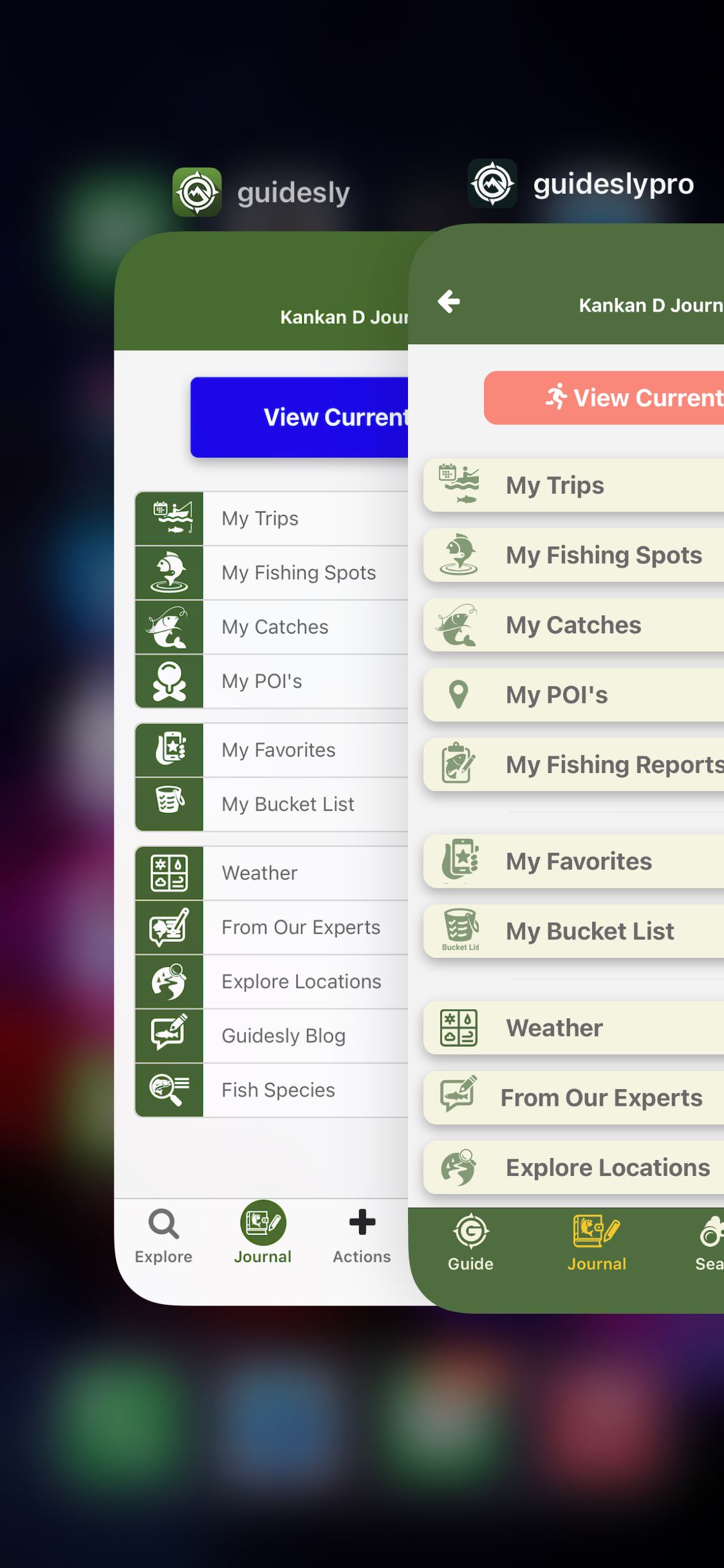 Angler fishing at an unknown location