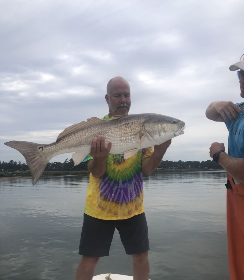 Redfish caught while fishing