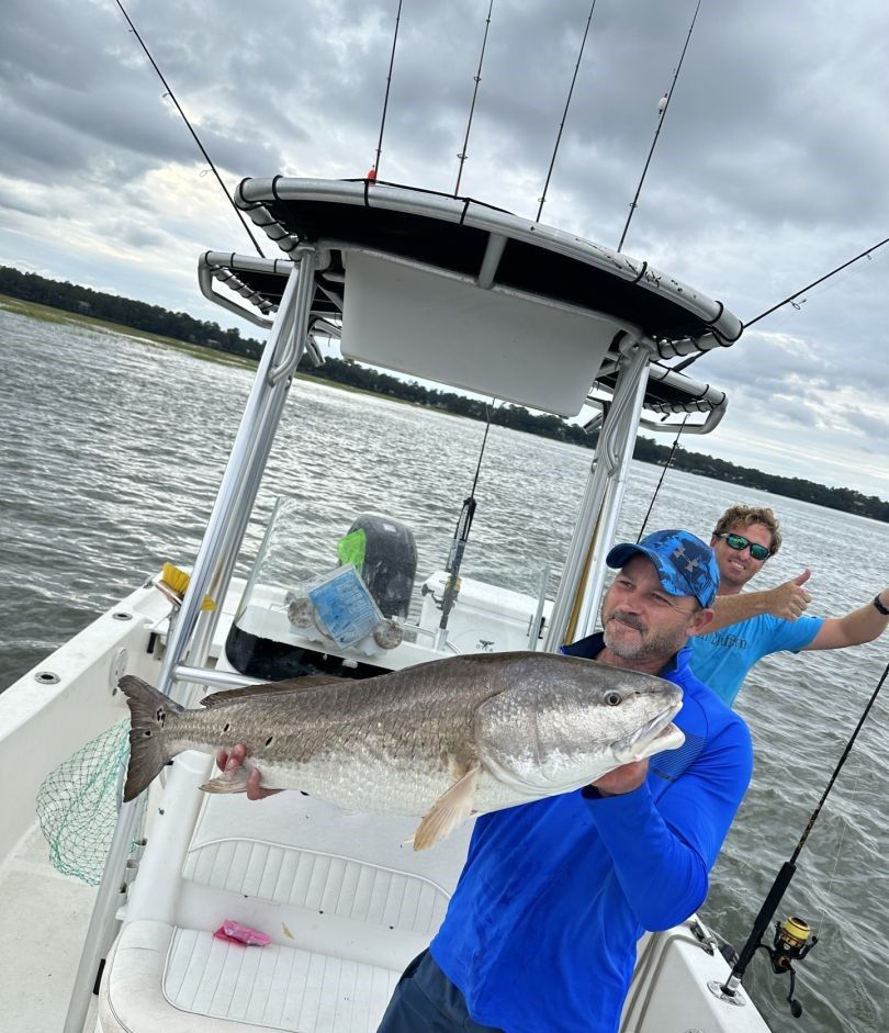 Anglers enjoying a fishing expedition