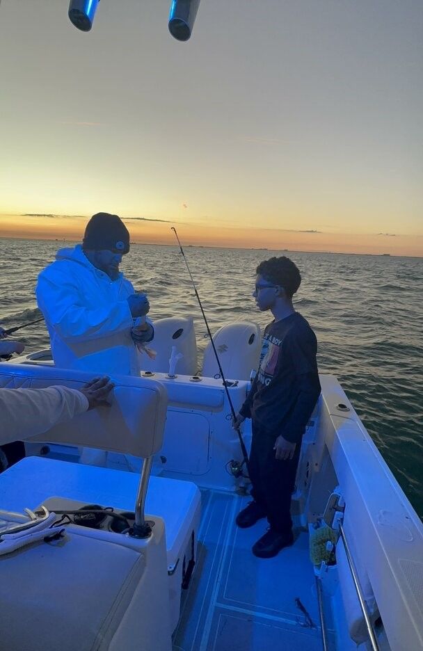 Great fishing adventure at unknown location