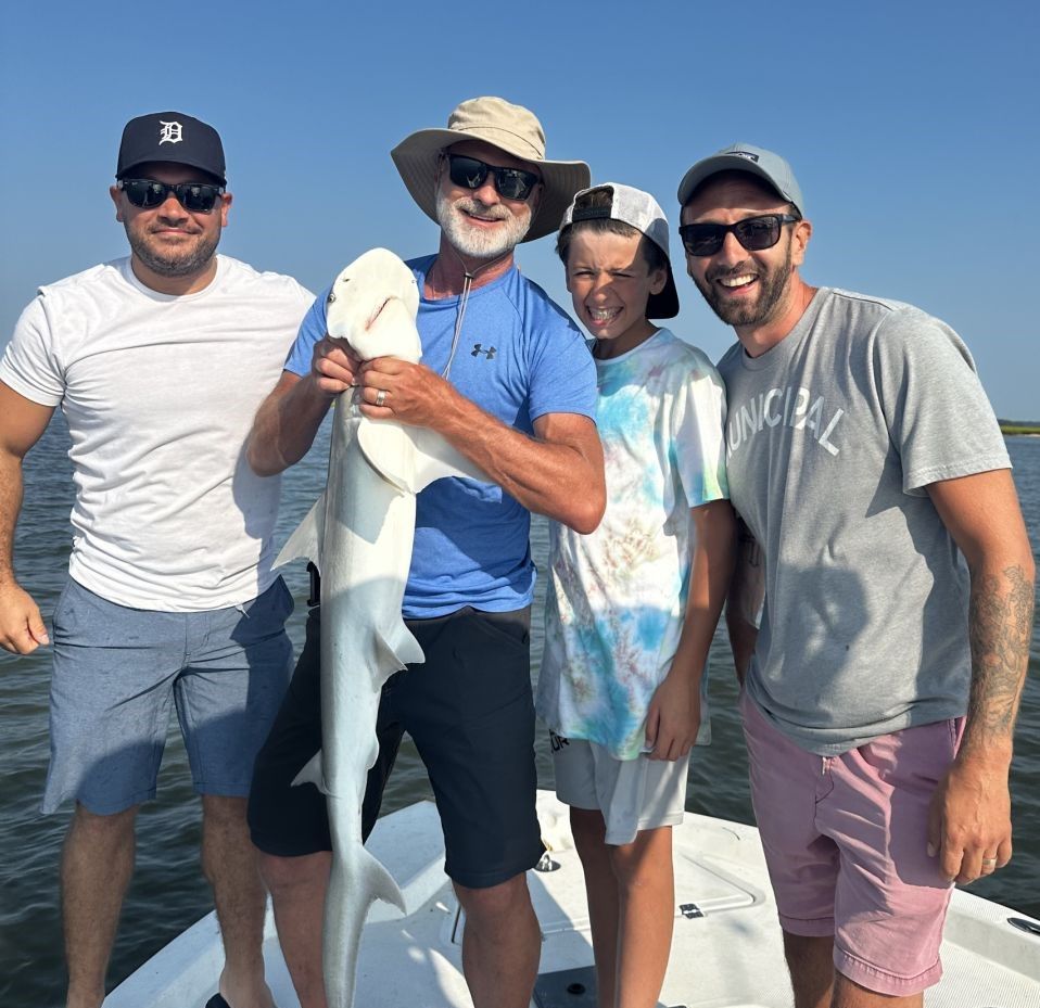 Caught a mighty blue catfish