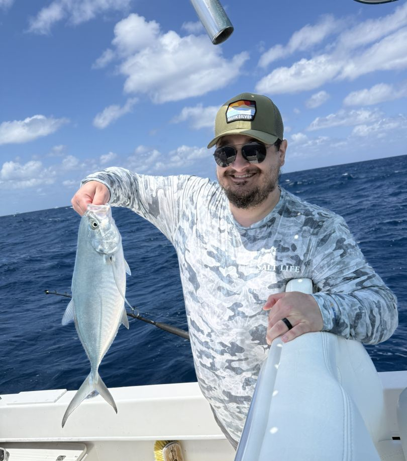 Blue Runner fish caught while fishing