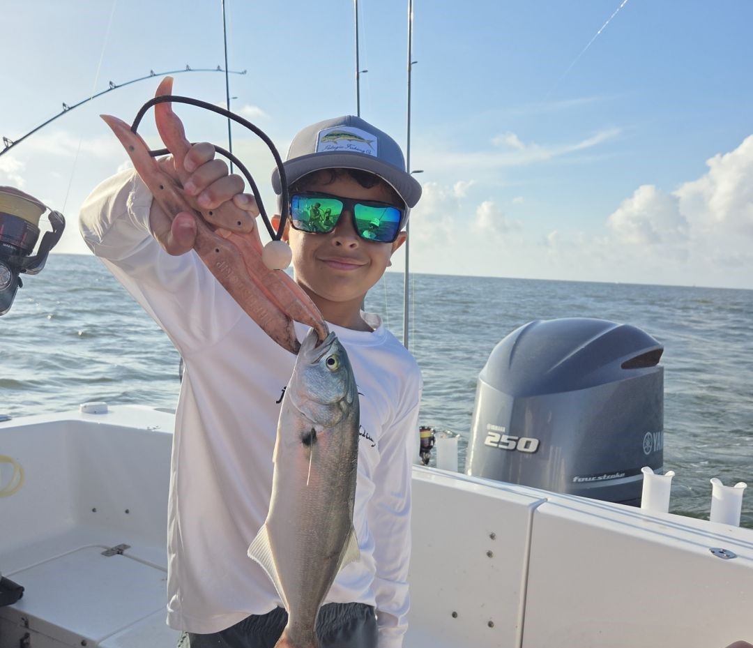 Bluefish caught during offshore fishing trip