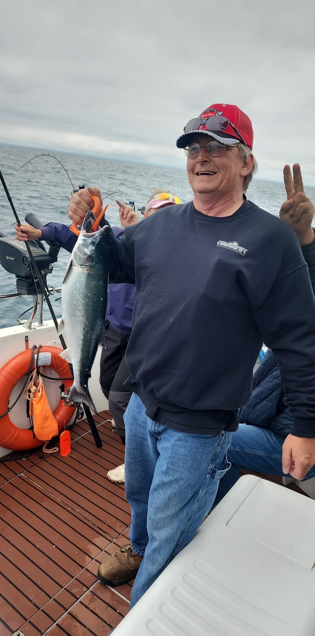 Chinook Salmon caught during fishing trip