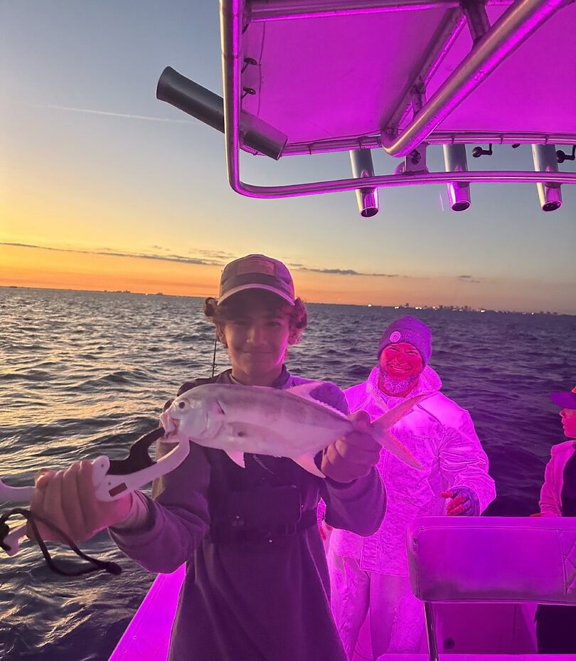 Crevalle Jack fish caught while fishing