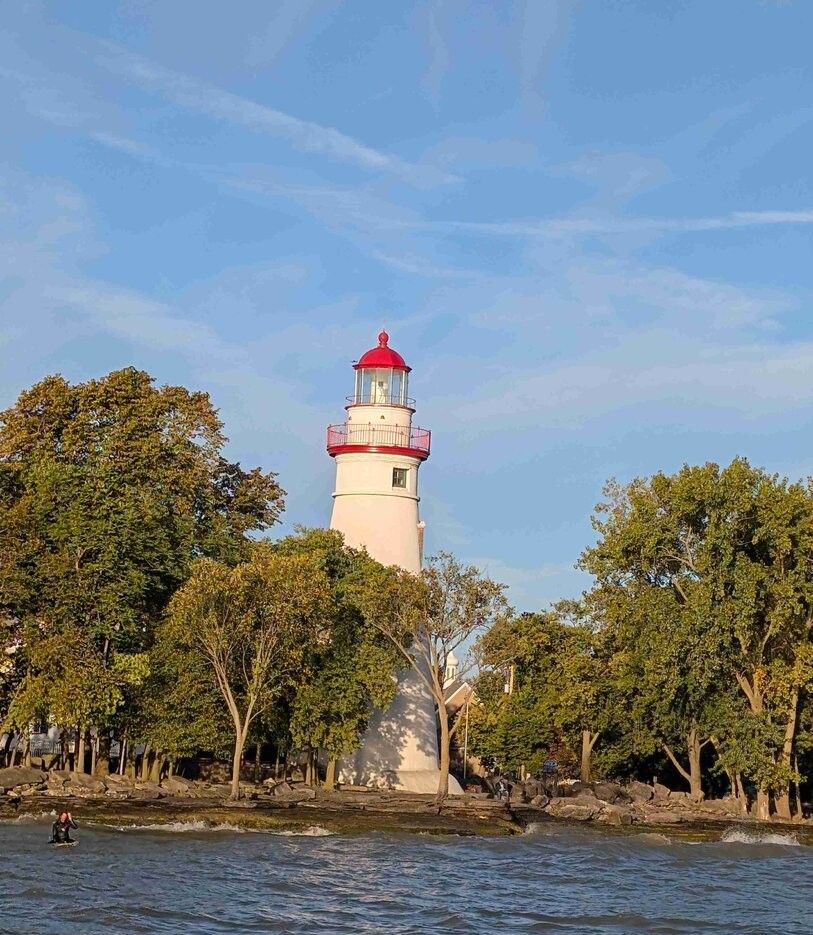 Fishing at a scenic, unknown location