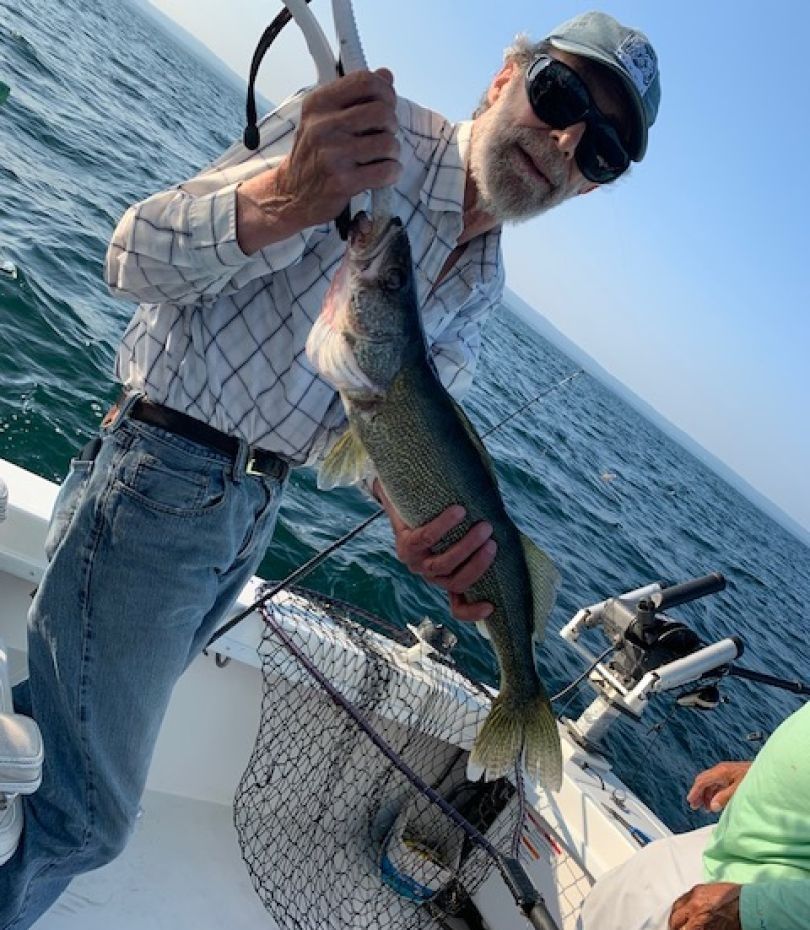 Fishing at an unknown location