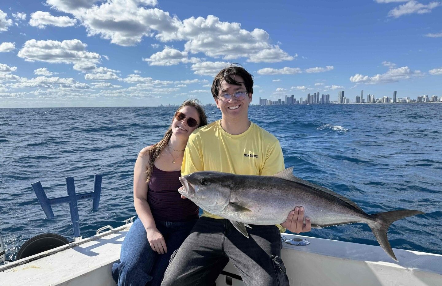 A Greater Amberjack caught while fishing