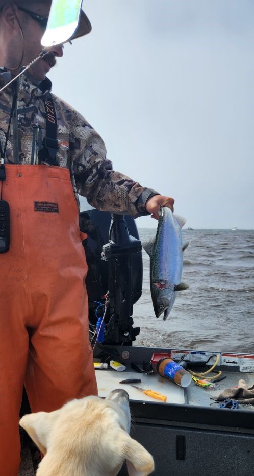Fishing at an unknown location