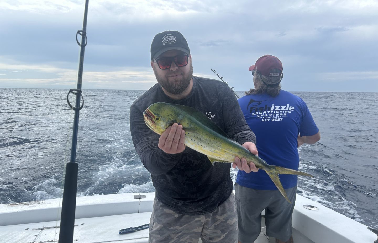 Angler fishing in unknown location