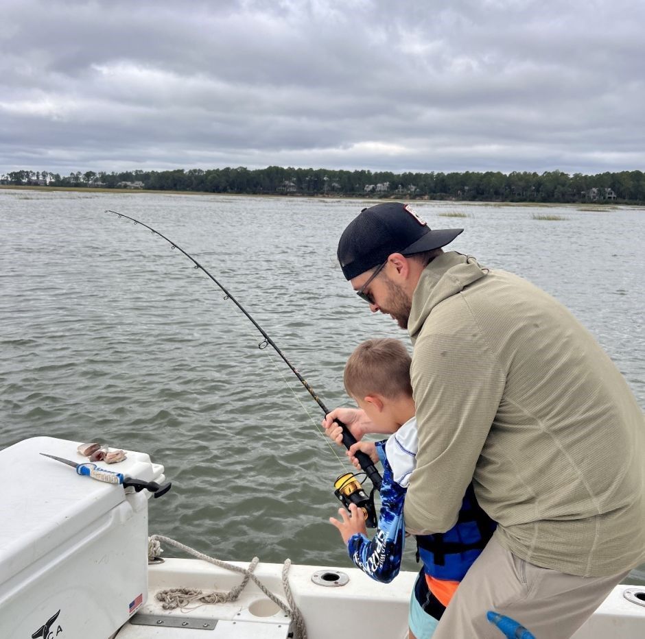 Angler fishing in unknown location