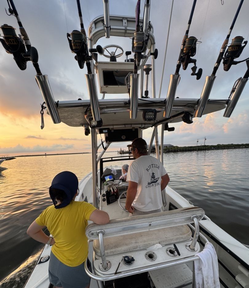 Angler fishing in unknown location