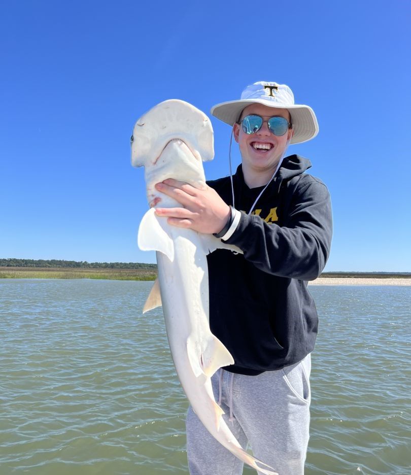 Fishing adventure at an unknown location