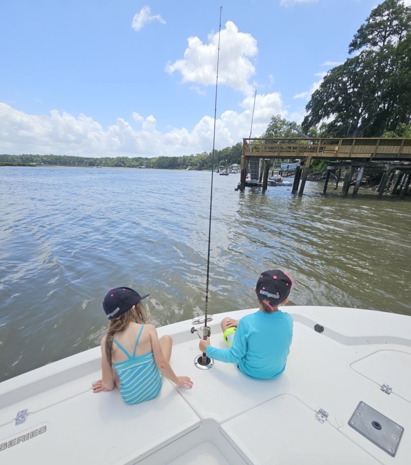 Fishing at an unknown location