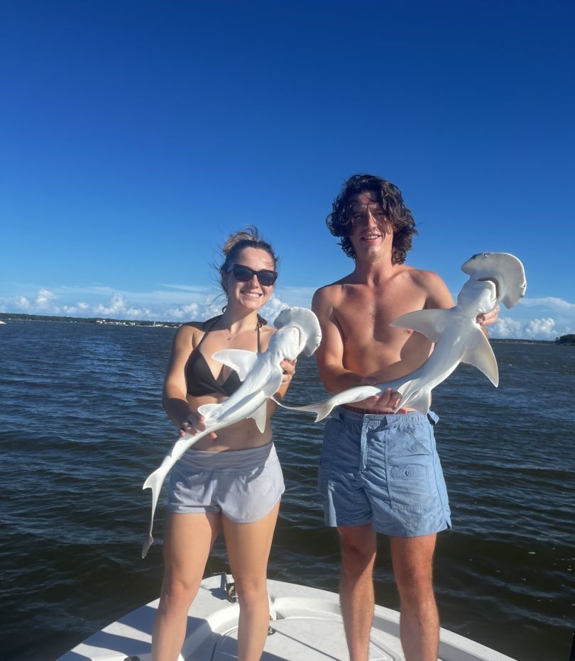 Fishing with two people at unknown location