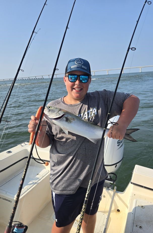 Lone angler's fishing adventure