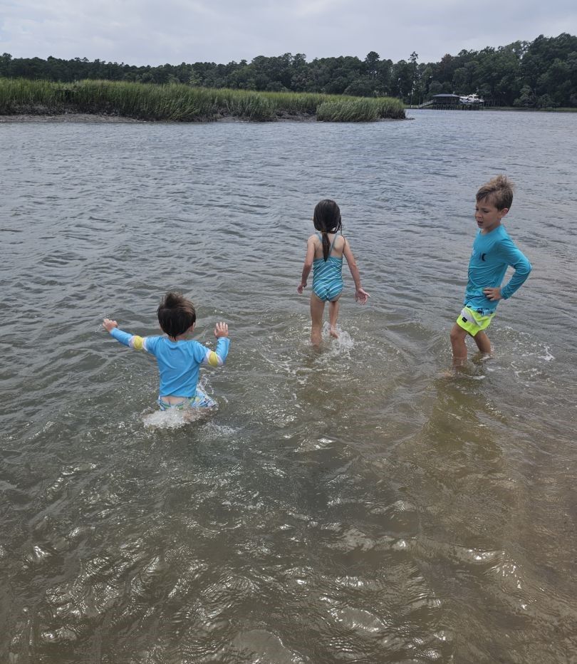 Angler fishing in a scenic location
