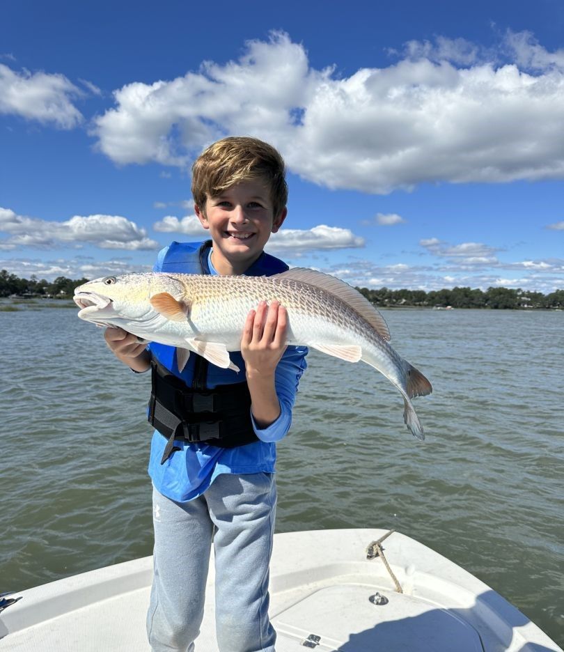 Large fish caught while fishing