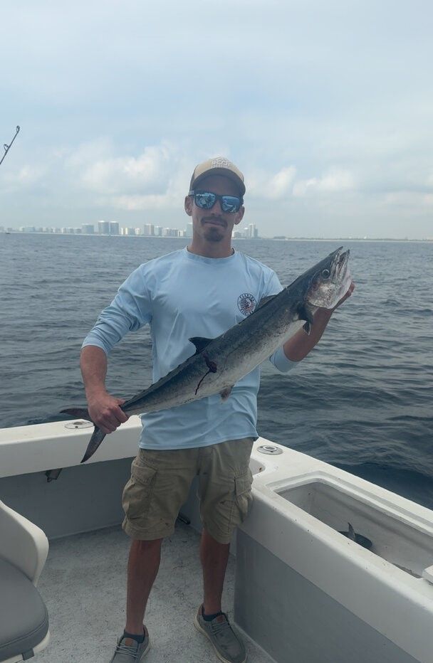 King mackerel caught during offshore fishing trip