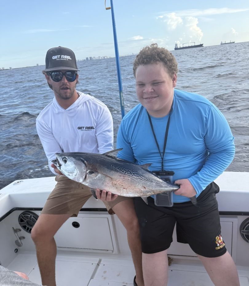 Little Tunny fish caught while fishing