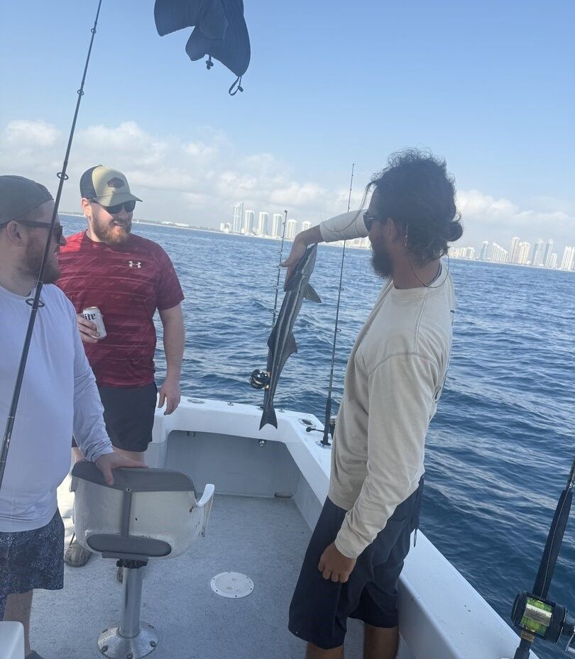 Live sharksucker fish caught during offshore fishing trip