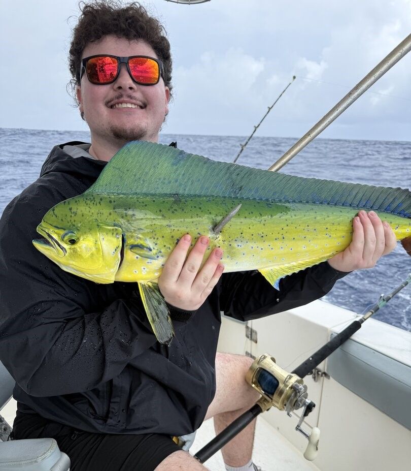 Mahi mahi caught during offshore fishing trip