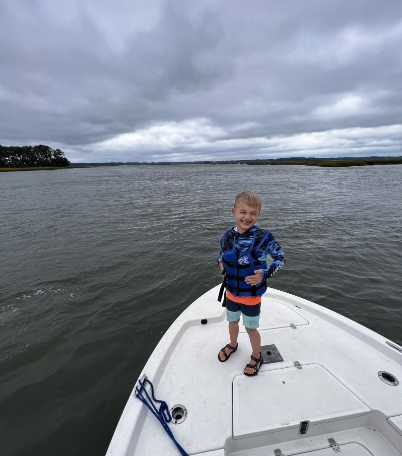 Angler with fishing rod enjoying the outdoors