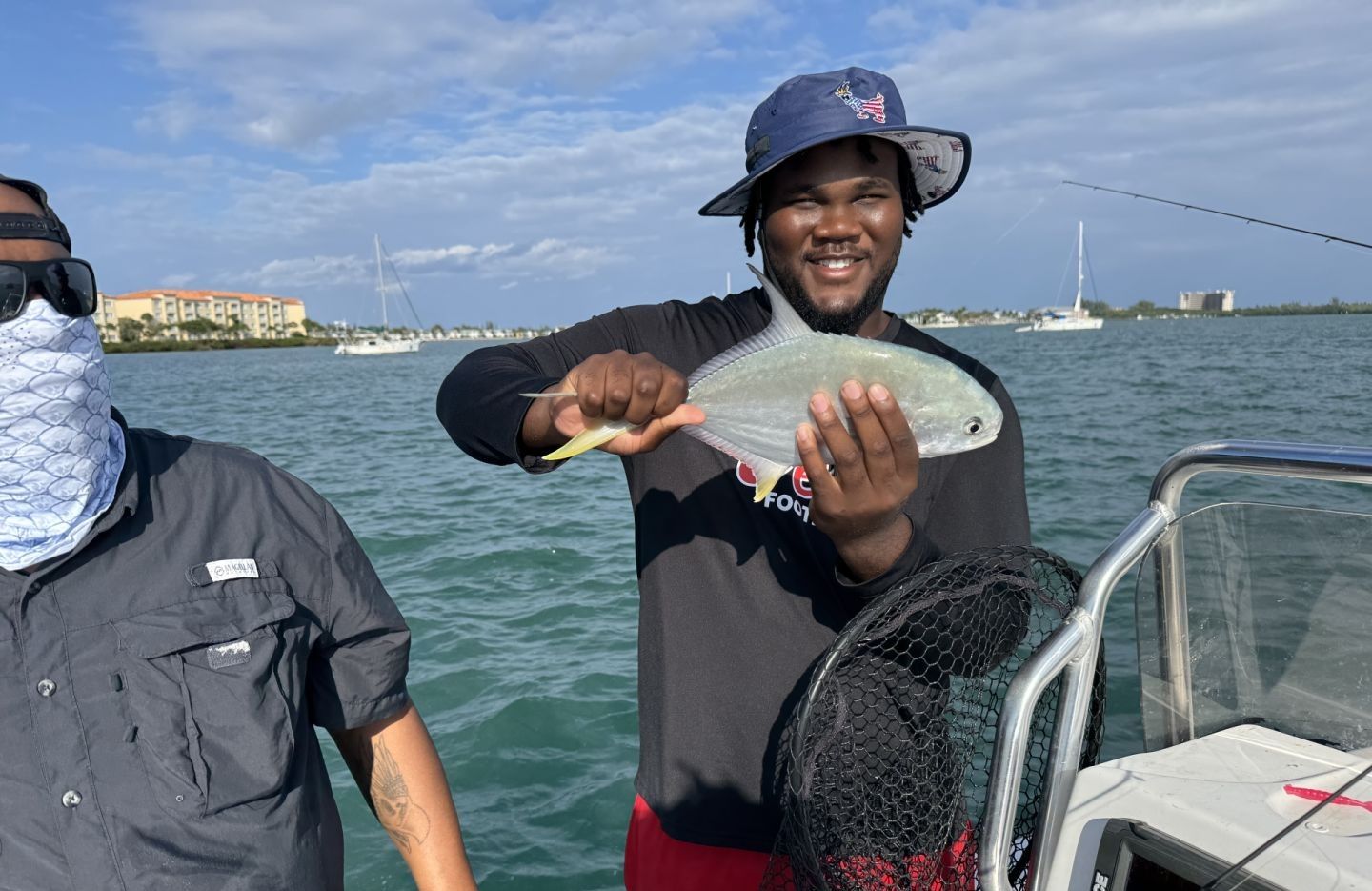 Permit fish caught on fishing trip