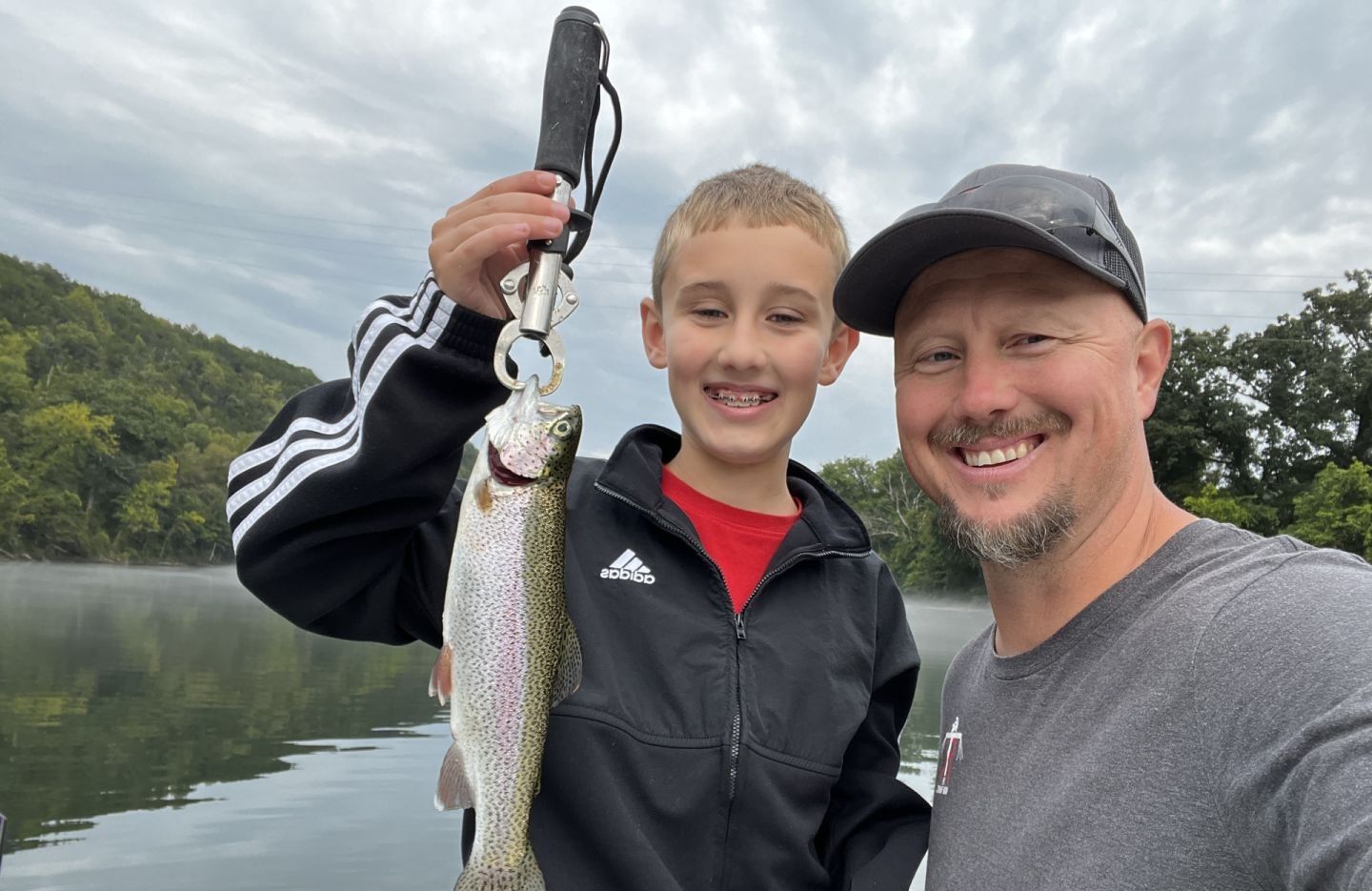 Rainbow trout caught while fishing