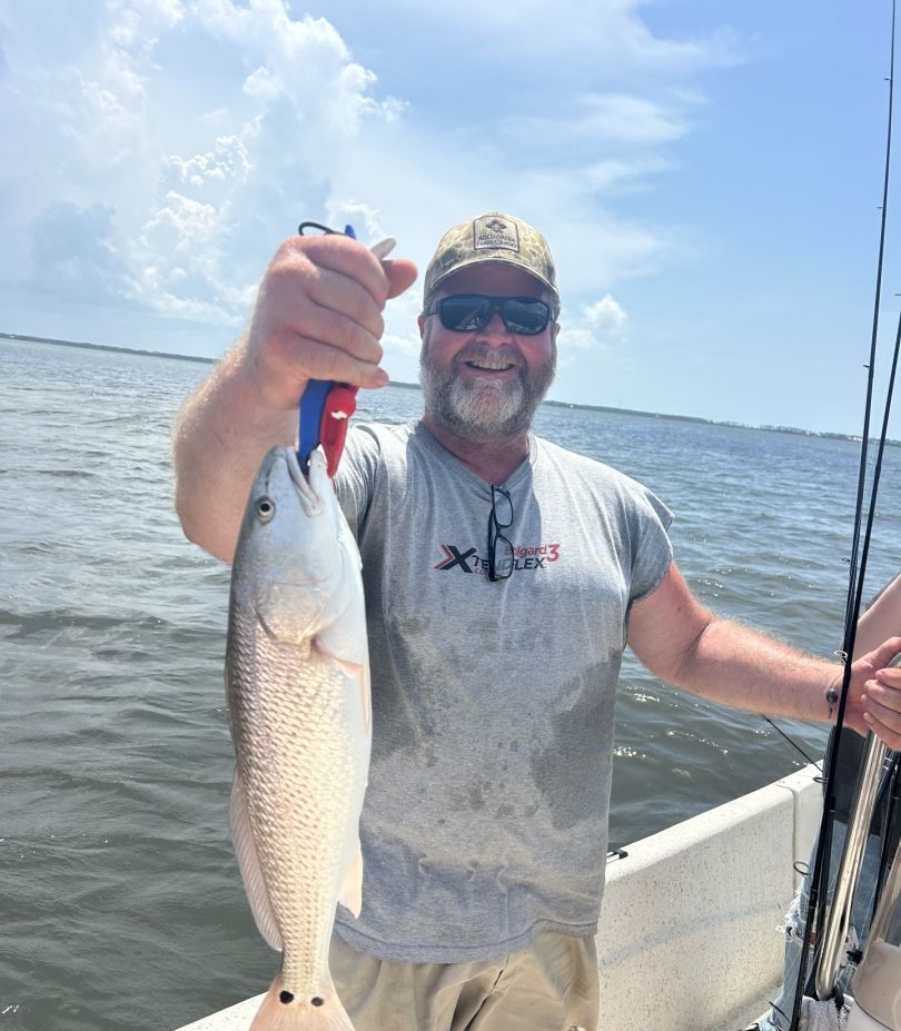 Redfish caught while fishing