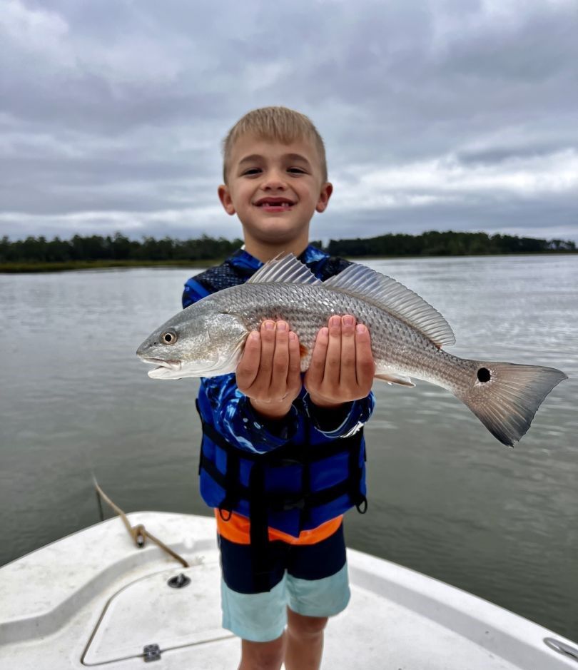 Redfish caught by angler