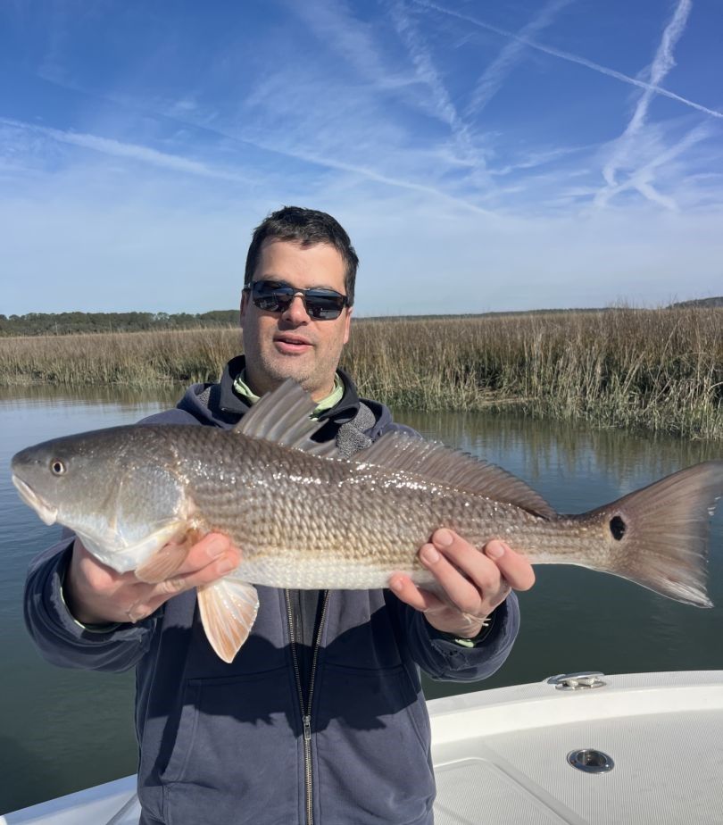 Redfish caught while fishing
