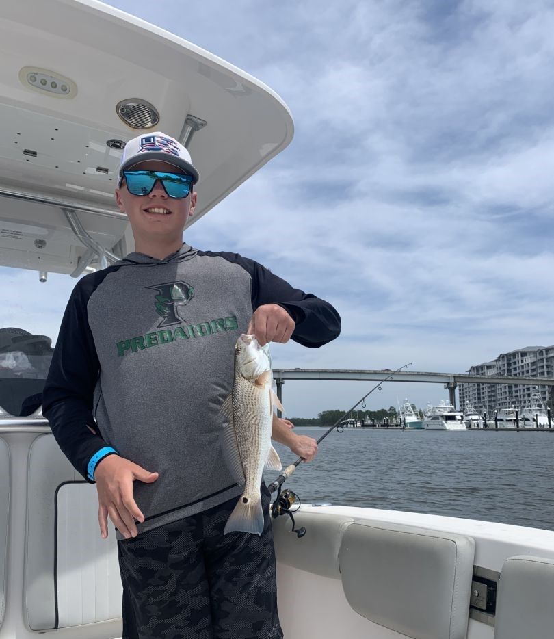 Redfish caught while fishing